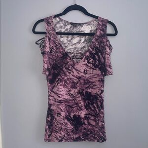Stylish Pink Tie-Dye Women's Top